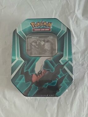 Pokemon Darkrai Tin Teal Black and Red Accents